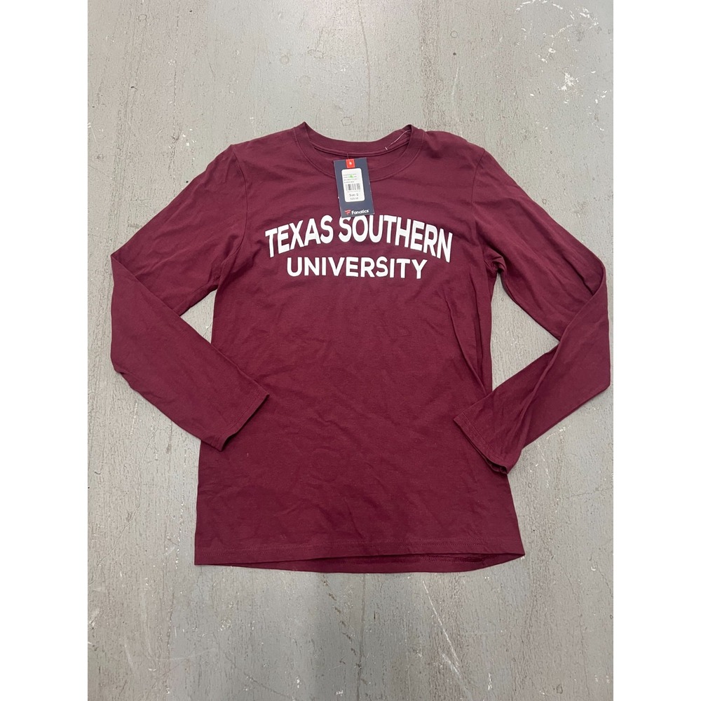 Fanatics Texas Southern‎ University T-Shirt Womens S Classic Maroon Graphic NWT